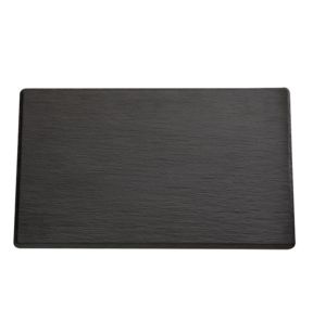 Plateau GN2/4 mélamine noir 53x16,2x1,2 cm Slate Aps