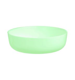 Saladier droit rond vert verre opal Ø 22 cm Diwali Luminarc