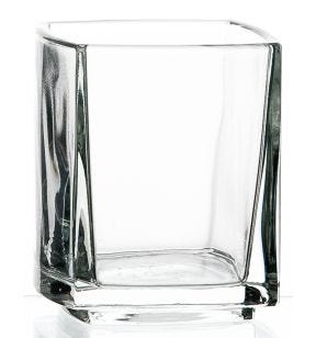 Verrine carré transparent verre pressé 5,5 cm Kube La Rochere
