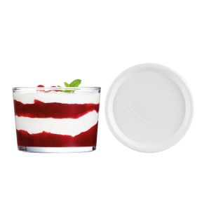 Coupelle avec couvercle hermétique rond transparent verre trempé Ø 82 mm Onctuose Arcoroc