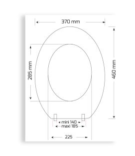 Abattant WC rond blanc plastique Gilac 364729